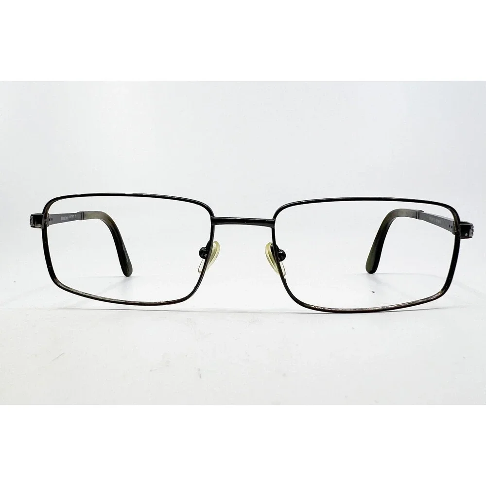Michael Ryen Eyeglass Frames Mens Black Rectangular MR-262 57-18-145